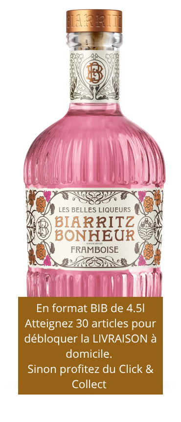 Distillerie Sugarra, BIB Framboise Biarritz Bonheur  450 cl